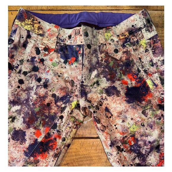 Burton Womens Cool Flavors DryRide Gloria Pant Colorful Ski Snow Pants Large - Picture 5 of 15